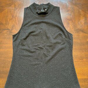 White House | Black Market Mockneck Jacquard Tank